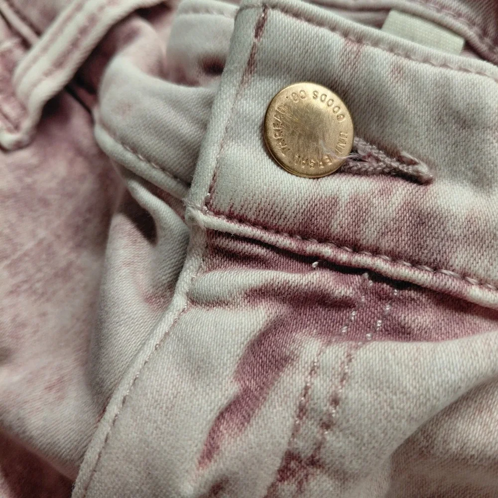Universal Thread Sz 10/30 High Rise Mom Shorts Pink Acid Wash Grunge Punk Beach‎